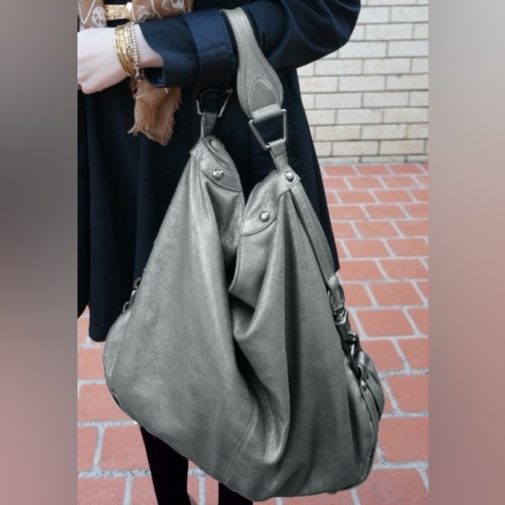Rebecca Minkoff Black Leather Nikki Hobo bag purse - Picture 2 of 10
